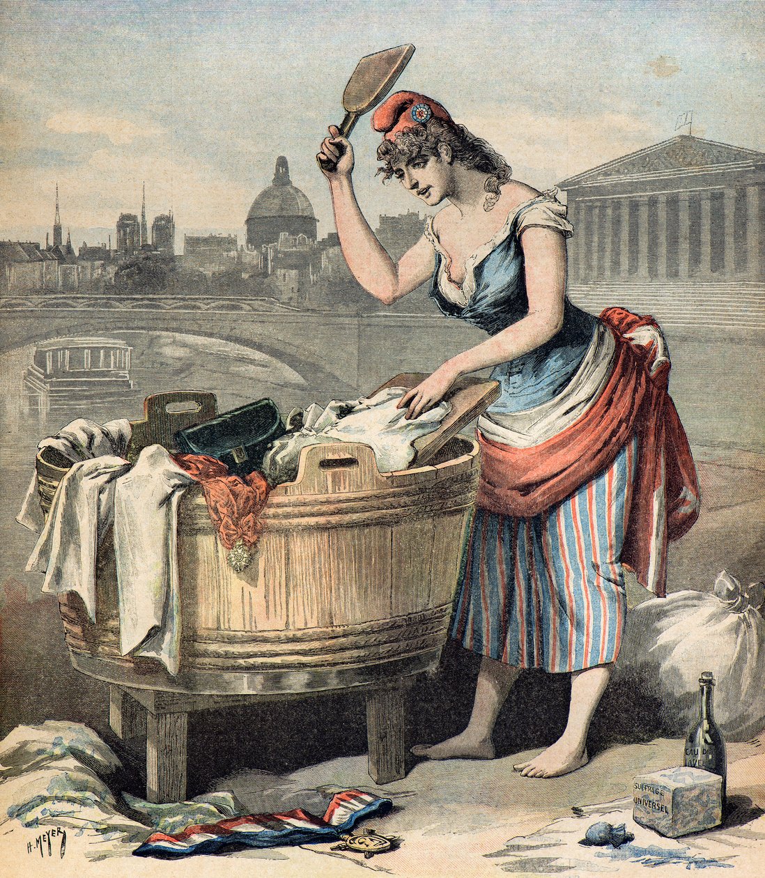 Satire auf die Französische Republik von Henri Meyer