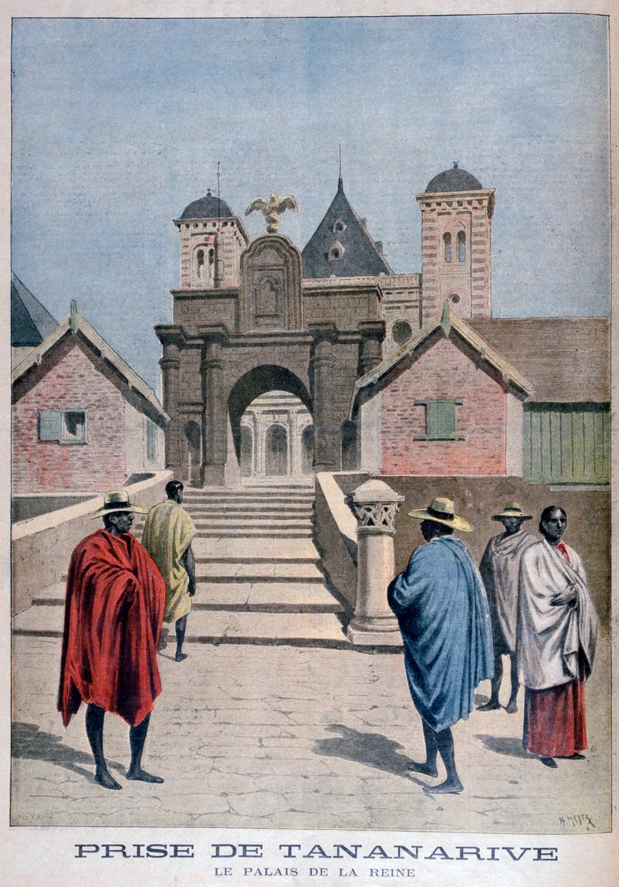 Der Palast der Königin, Tananarive, Madagaskar, 1897 von Henri Meyer