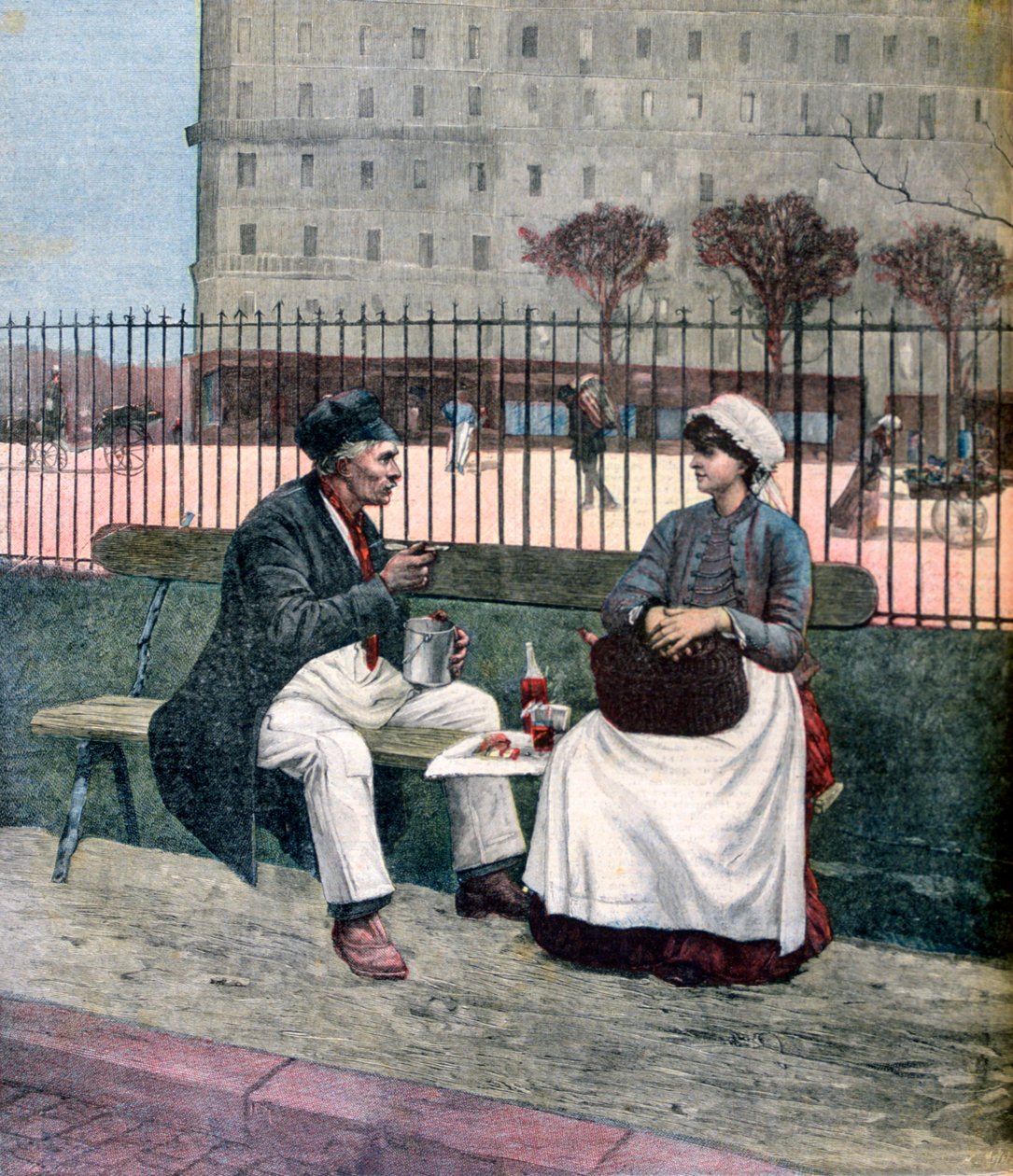 Das Mittagessen der Arbeiter von Henri Meyer