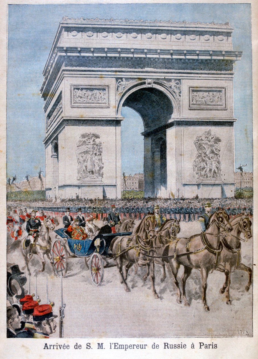 Zar Nikolaus II. kommt in Paris an, 1896 von Henri Meyer