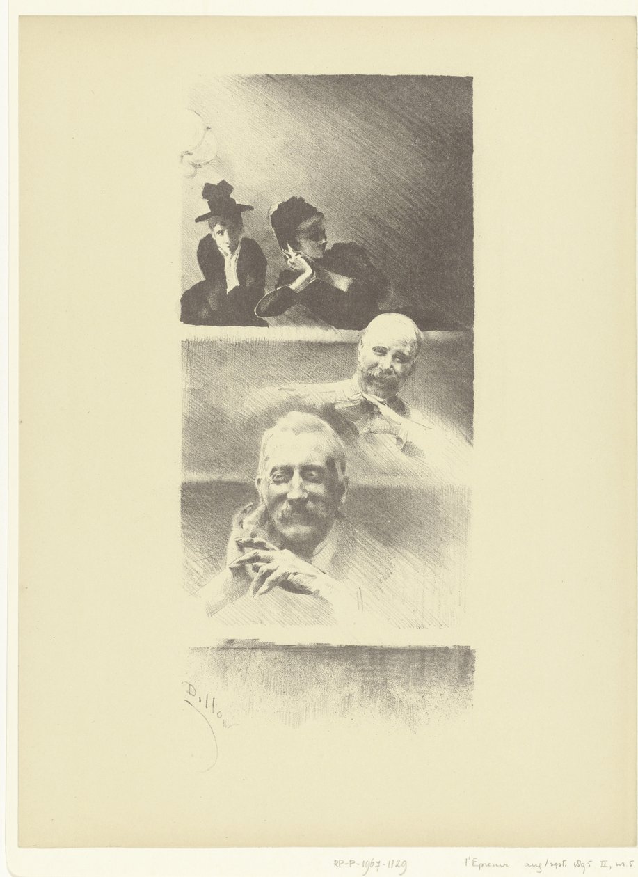 Zuschauer im Theater von Henri Patrice Dillon