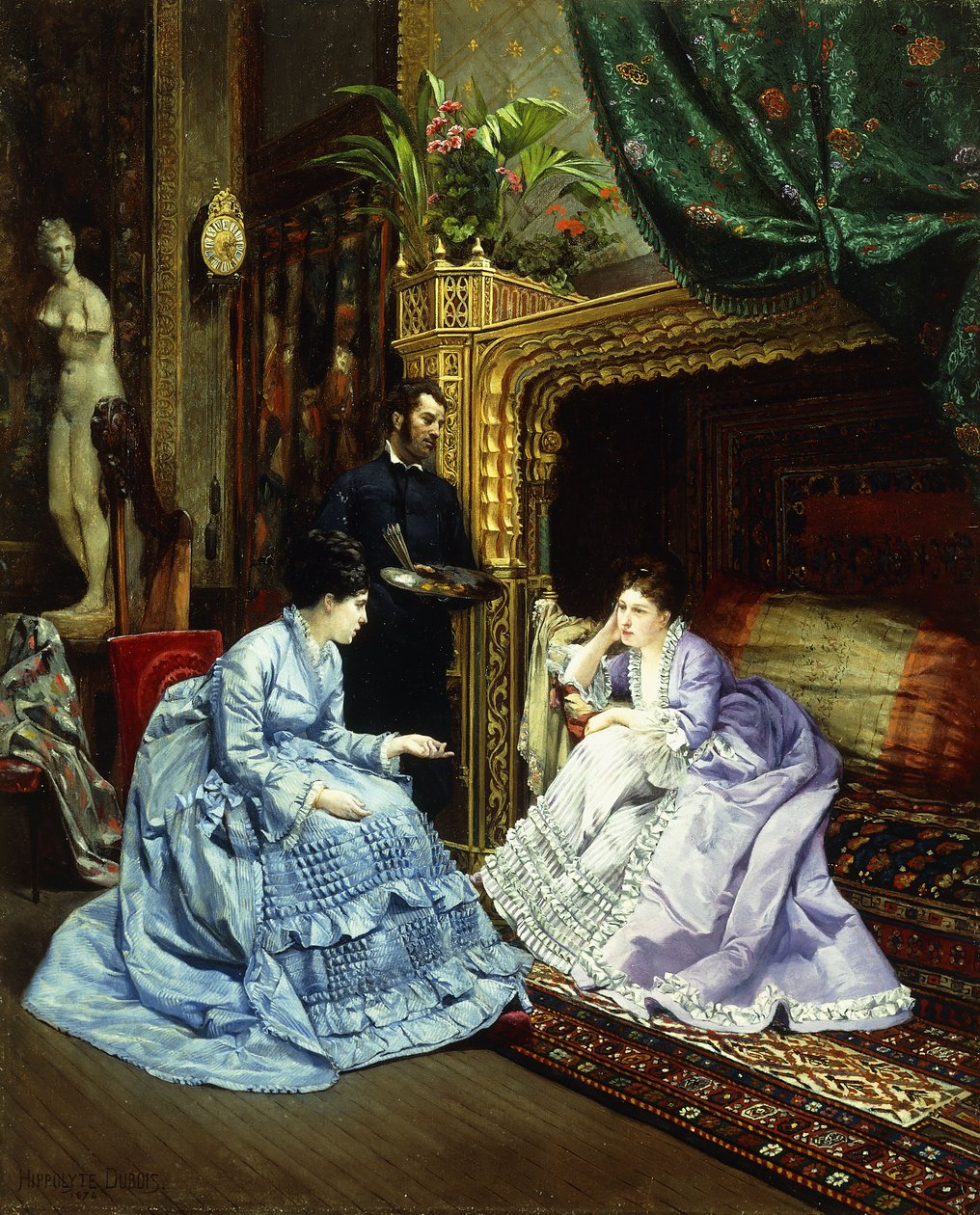 Das Atelier des Künstlers, 1874 von Henri Pierre Hippolyte Dubois