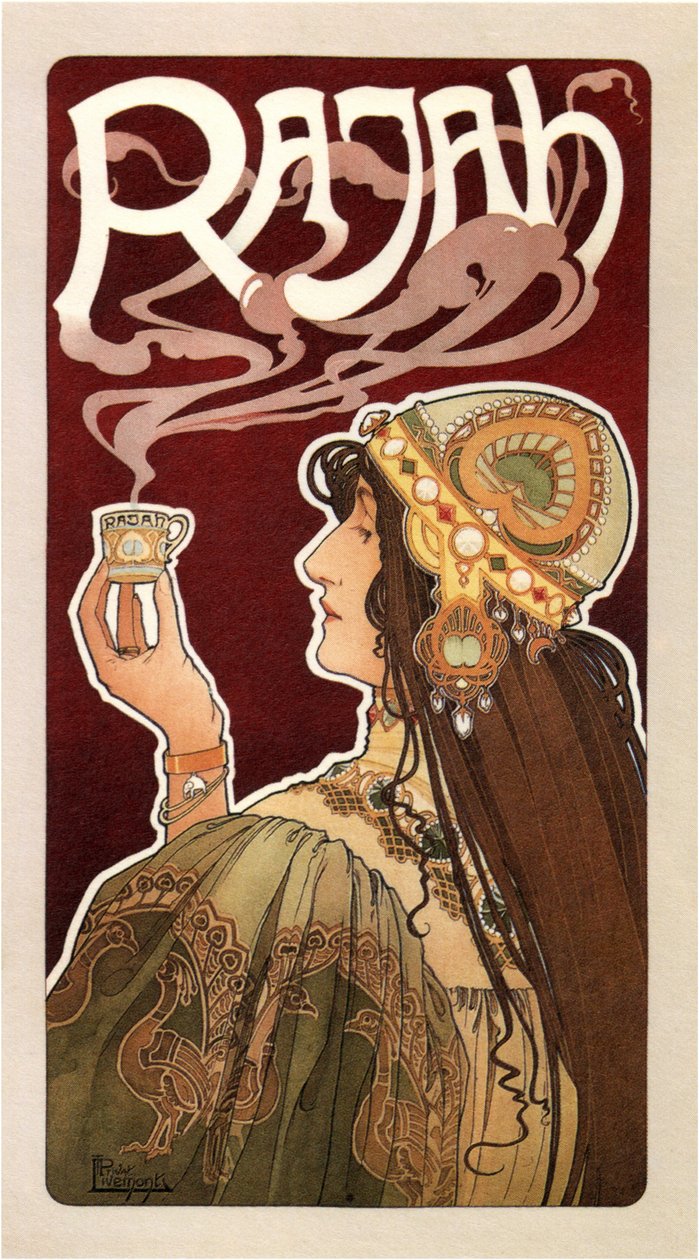 Rajah-Kaffee-Poster, 1899 von Henri Henri Antoine Théodore Livemont