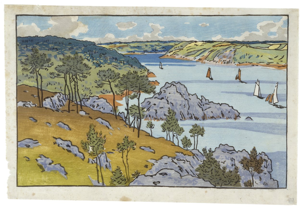 Mündung des Trieux bei Loguivy von Henri Rivière