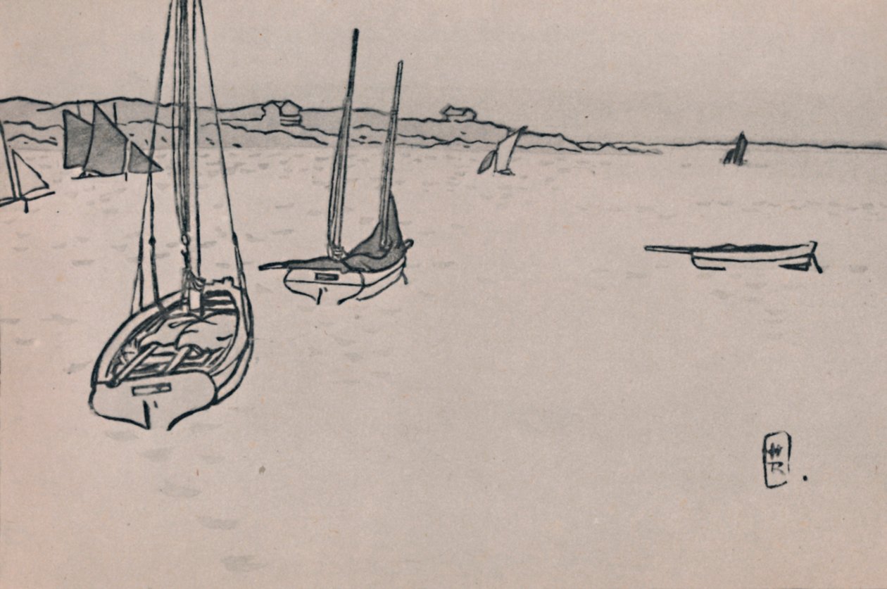 Bretonische Landschaft, ca. 1900er, 1946 von Henri Rivière