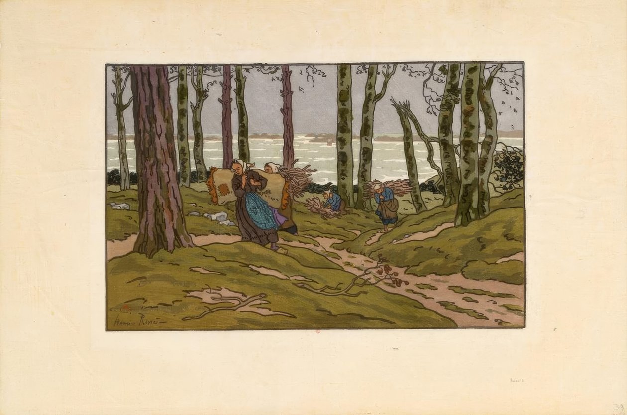 Nach dem Sturm, Bucht von Launay (Loguivy) von Henri Rivière