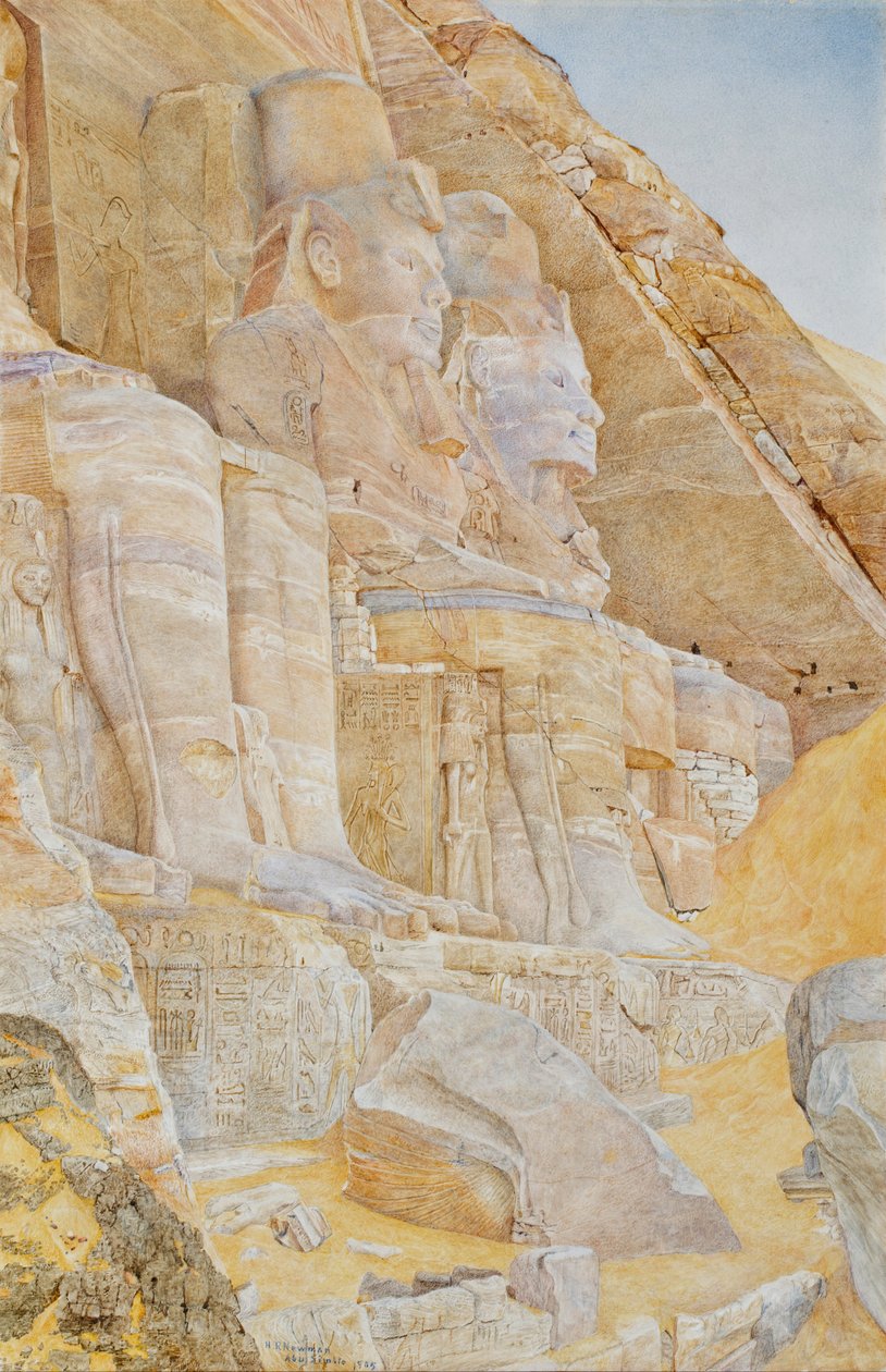 Der Große Tempel von Abu Simbel von Henri Roderick Newmann