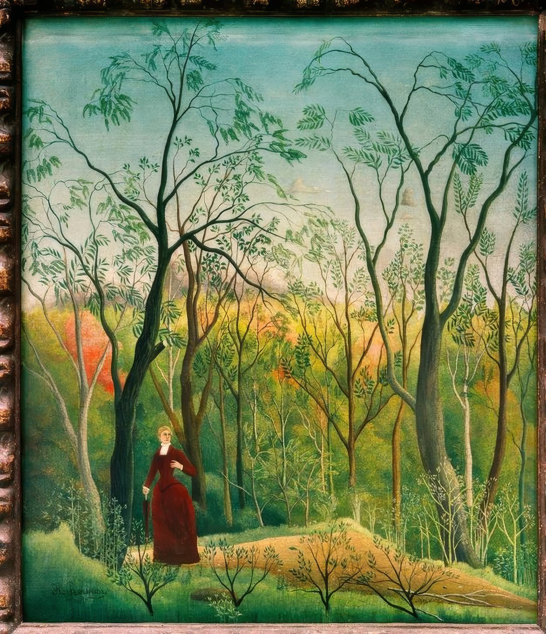 Der Spaziergang im Wald von Henri Rousseau