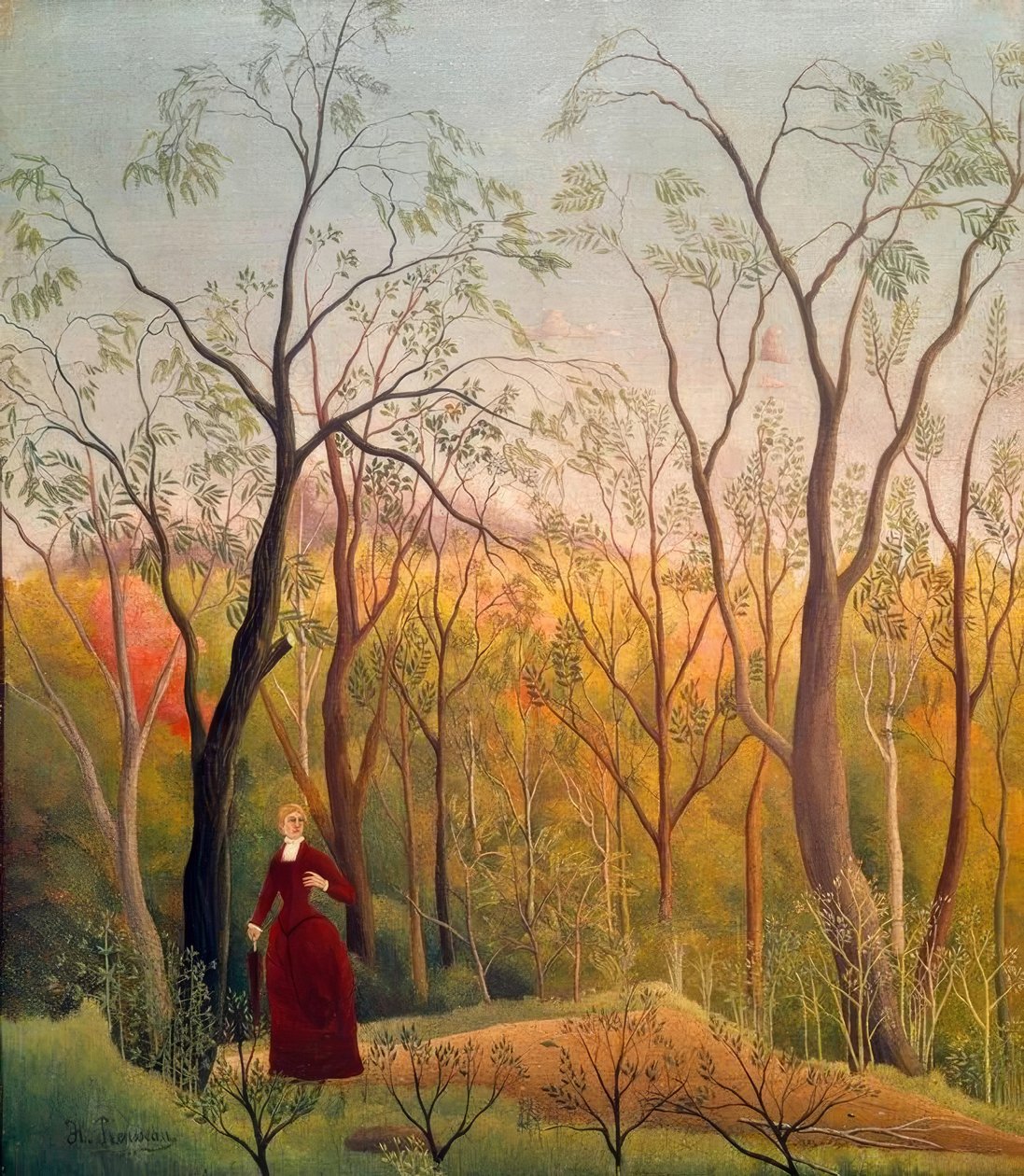 Der Spaziergang im Wald von Henri Rousseau