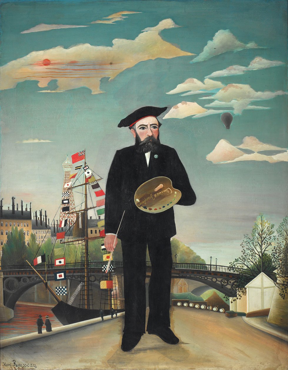 Ich selbst: Porträt – Landschaft von Henri Rousseau