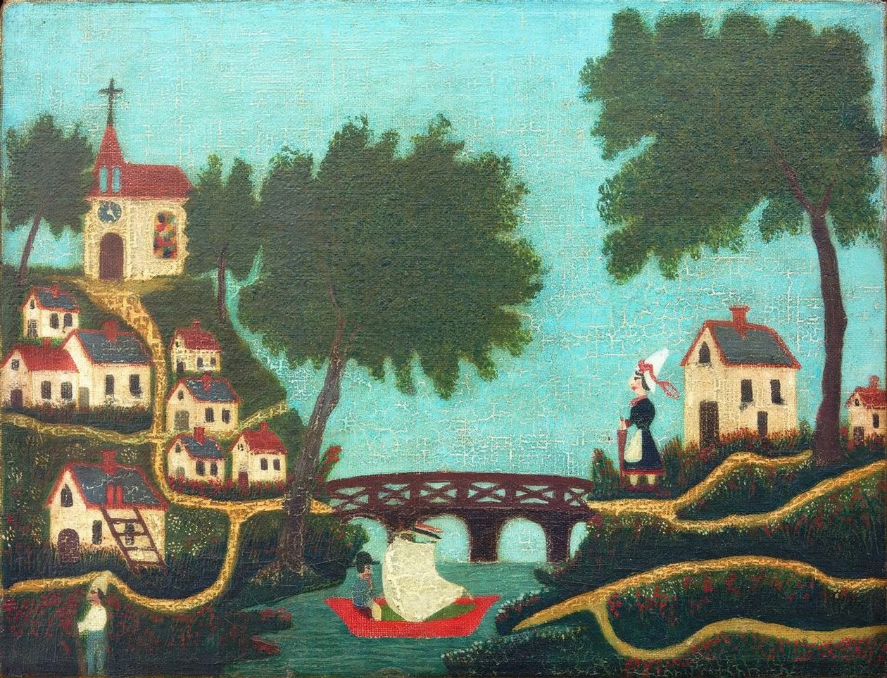 Landschaft, die Brücke von Henri Rousseau