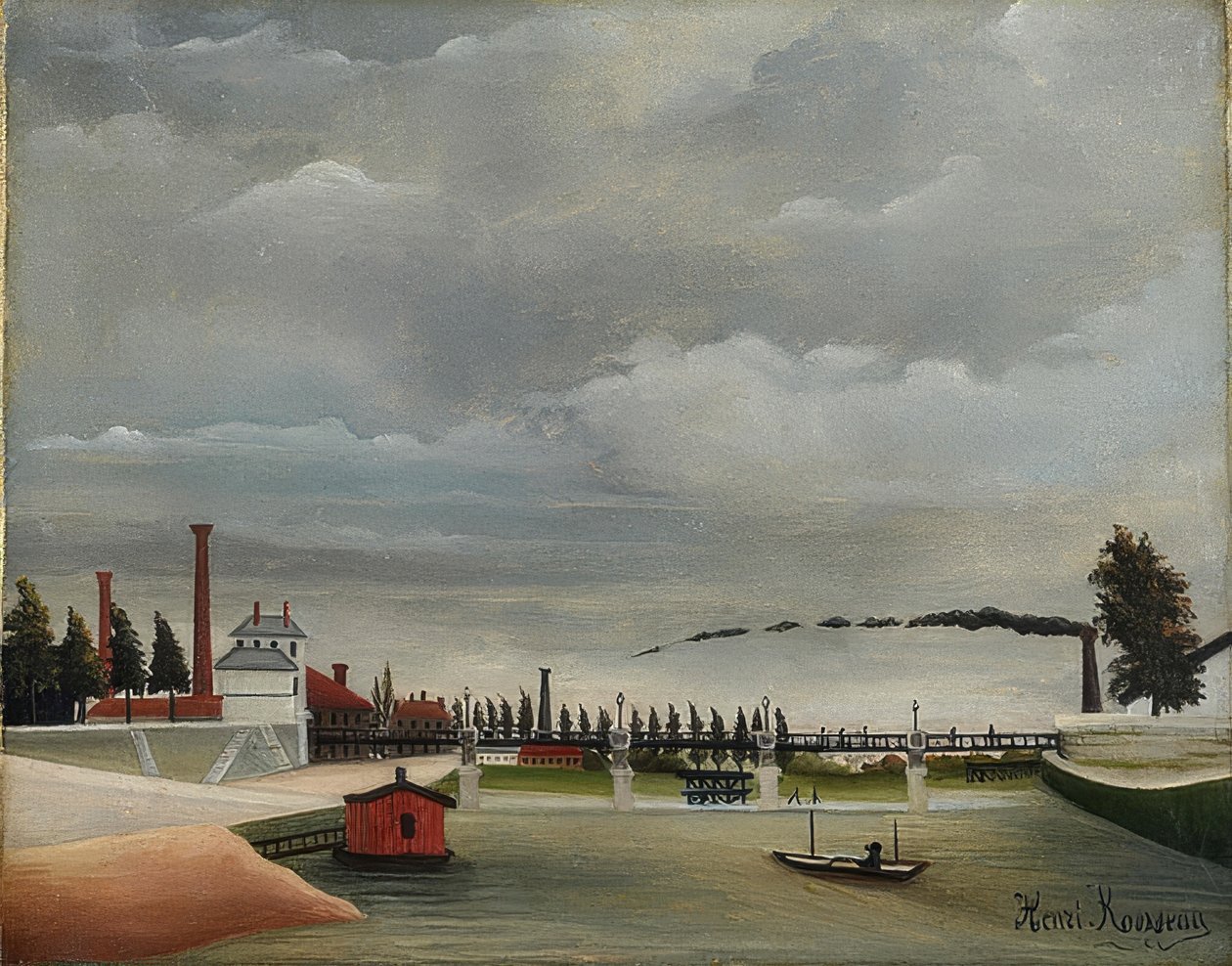 Seine-Ufer. 1898 von Henri Rousseau