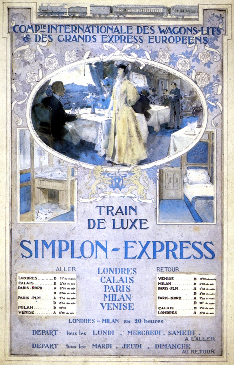 Simplon Express Luxuszug von Henri Toussaint
