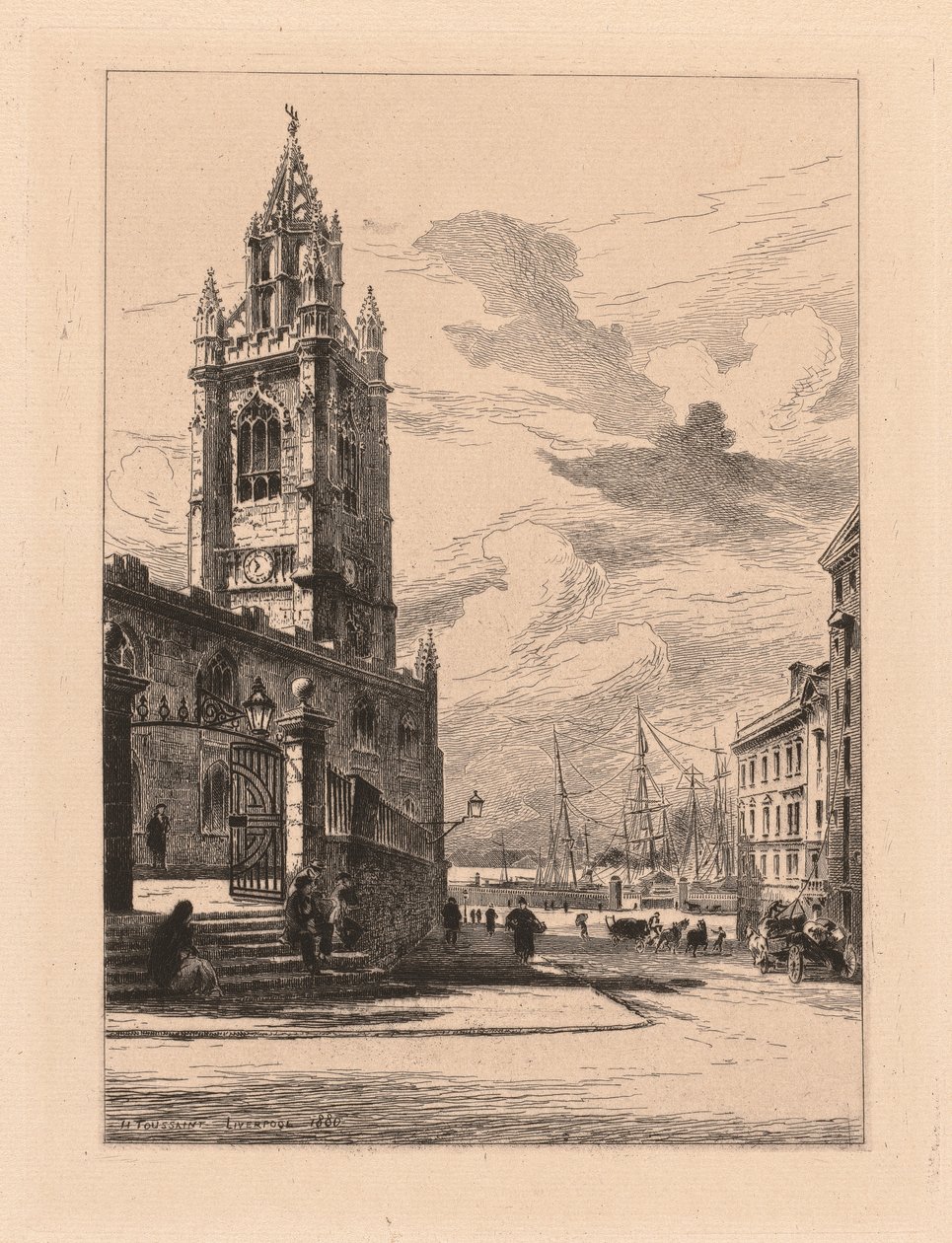 St. Nicholas Kirche, Liverpool von Henri Toussaint