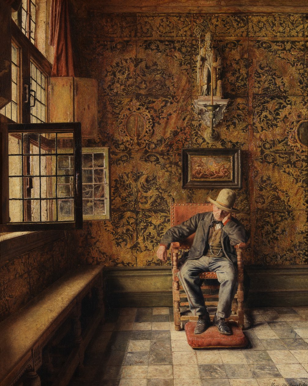 Der Mann im Stuhl von Henri de Braekeleer