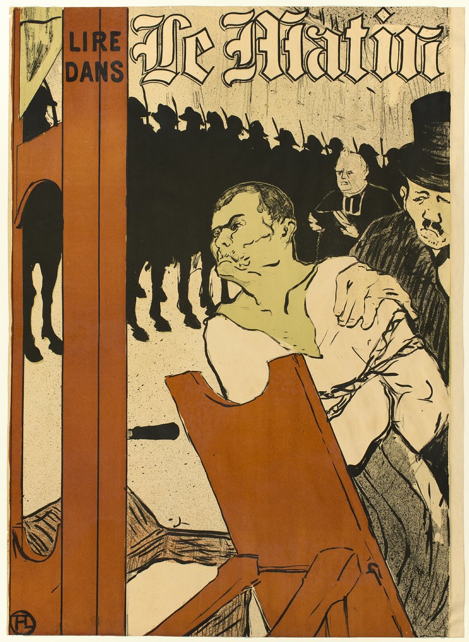 Am Fuße des Schafotts von Henri de Toulouse Lautrec