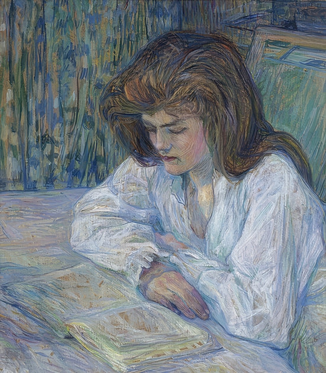 Die Lesende von Henri de Toulouse Lautrec