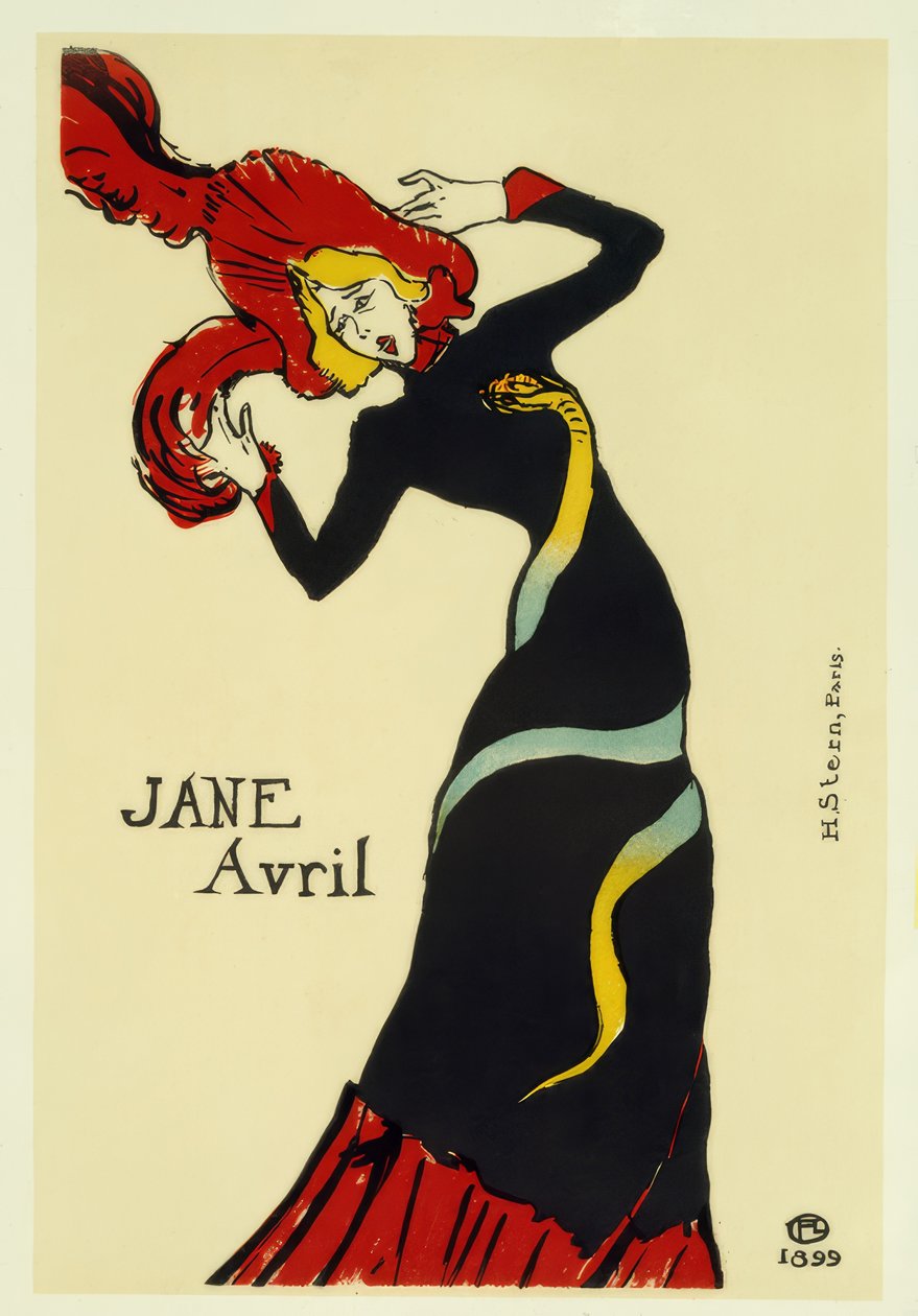 Jane Avril von Henri de Toulouse Lautrec