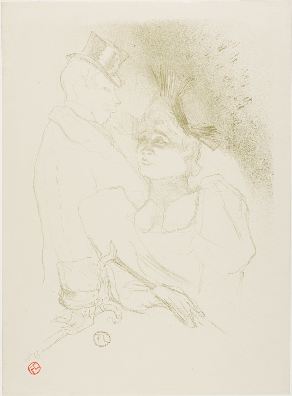 Mademoiselle Lender und Baron von Henri de Toulouse Lautrec