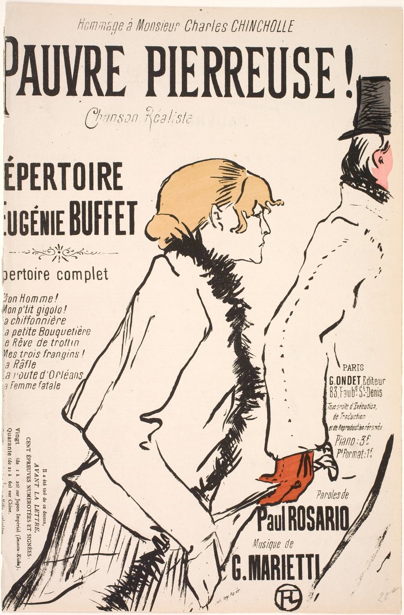 Pauvre Pierreuse! von Henri de Toulouse Lautrec