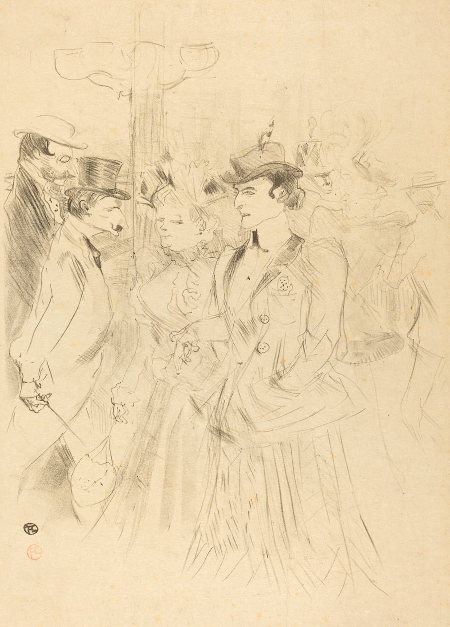 Promenade von Henri de Toulouse Lautrec