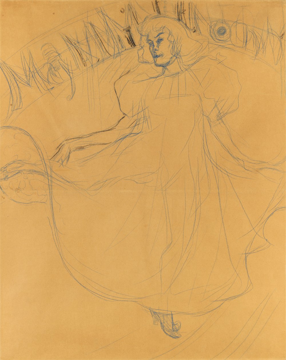 Studie für May Milton von Henri de Toulouse Lautrec