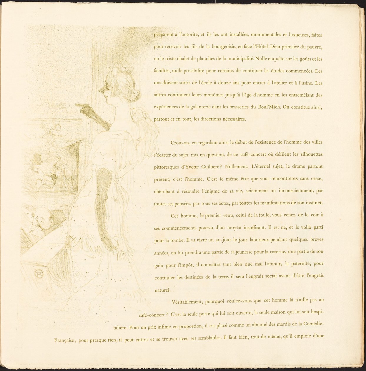 Yvette Guilbert von Henri de Toulouse Lautrec