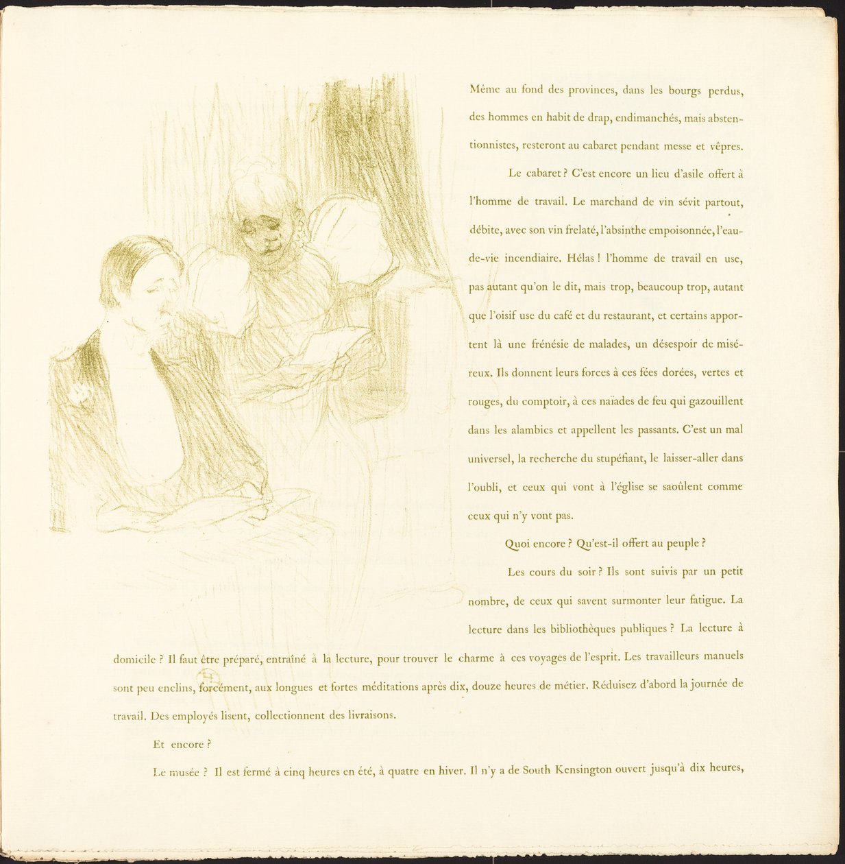 Yvette Guilbert von Henri de Toulouse Lautrec