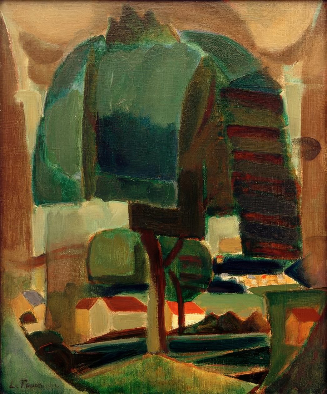 Landschaft von Henri Victor Gabriel Le Fauconnier