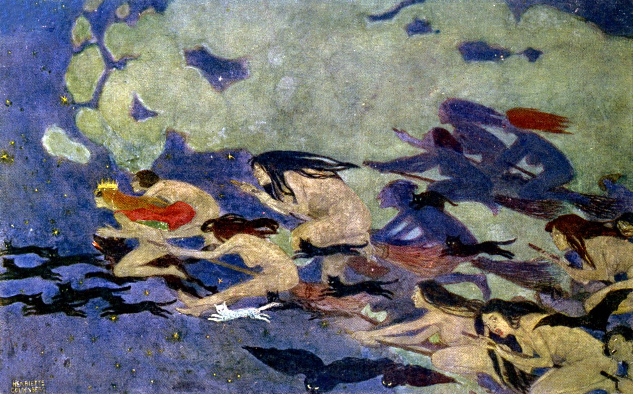 Hexensabbat, ca. 1900 (Gravur) von Henriette Goldenberg