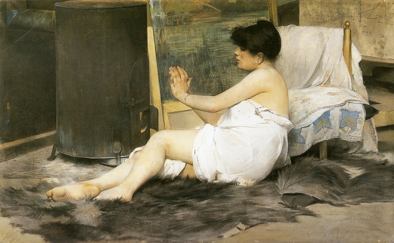 Modell in Ruhe von Henrique Bernardelli