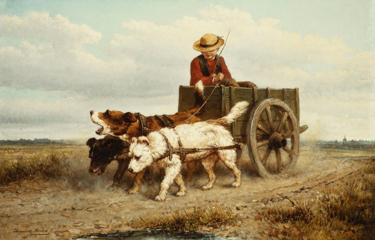 Der Hundewagen von Henriëtte Ronner Knip