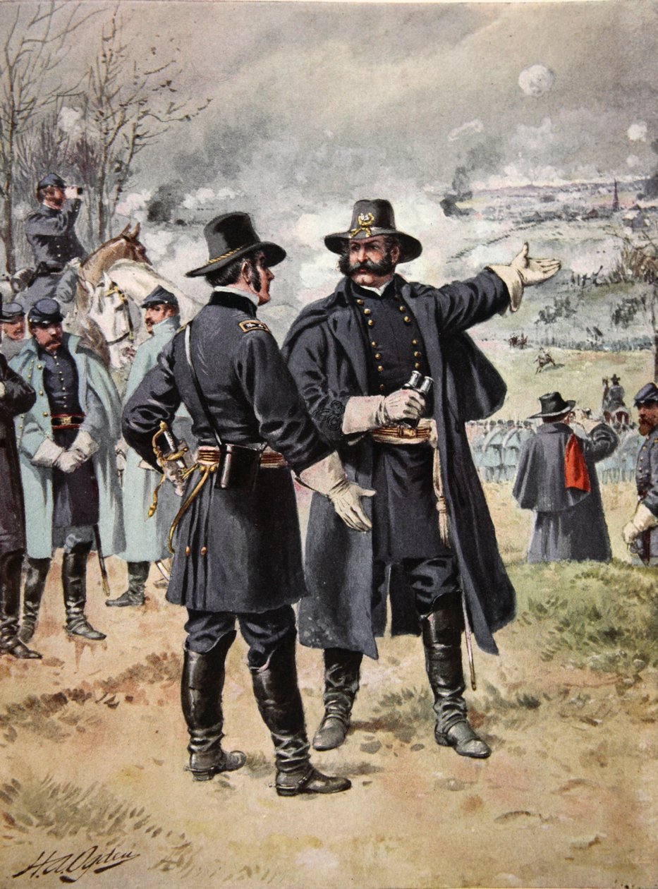 General Burnside in der Schlacht von Fredericksburg, 13. Dezember 1862 von Henry Alexander Ogden