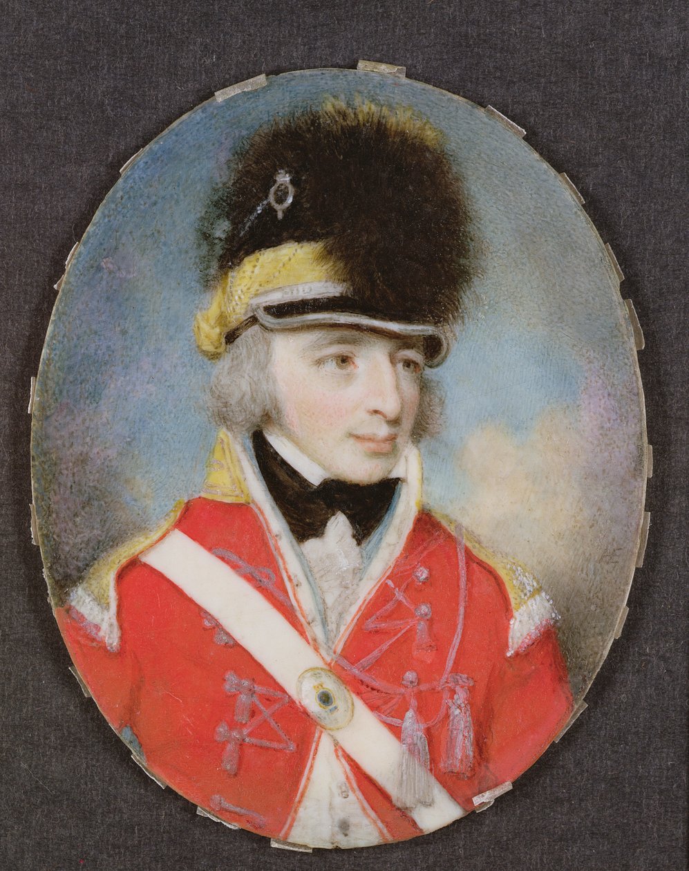 Miniatur eines unbekannten Offiziers, ca. 1797 von Henry Edridge