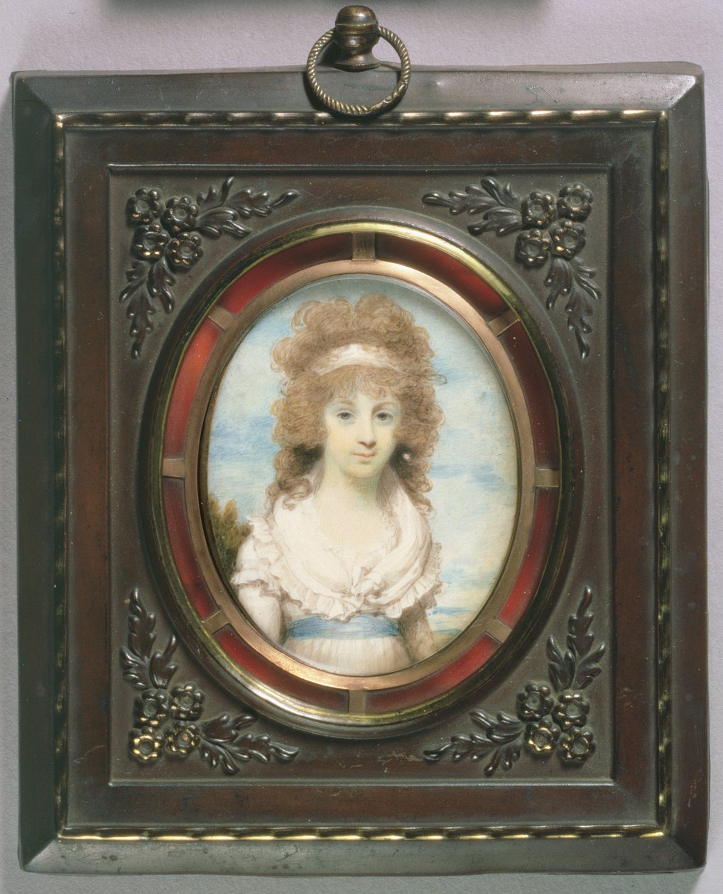 Porträtminiatur von Anna Maria Blunt, ca. 1795 von Henry Edridge