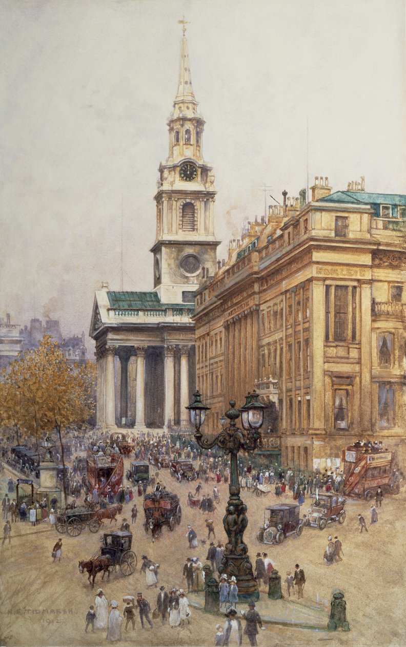 Trafalgar Square, 1912 von Henry Edward Tidmarsh