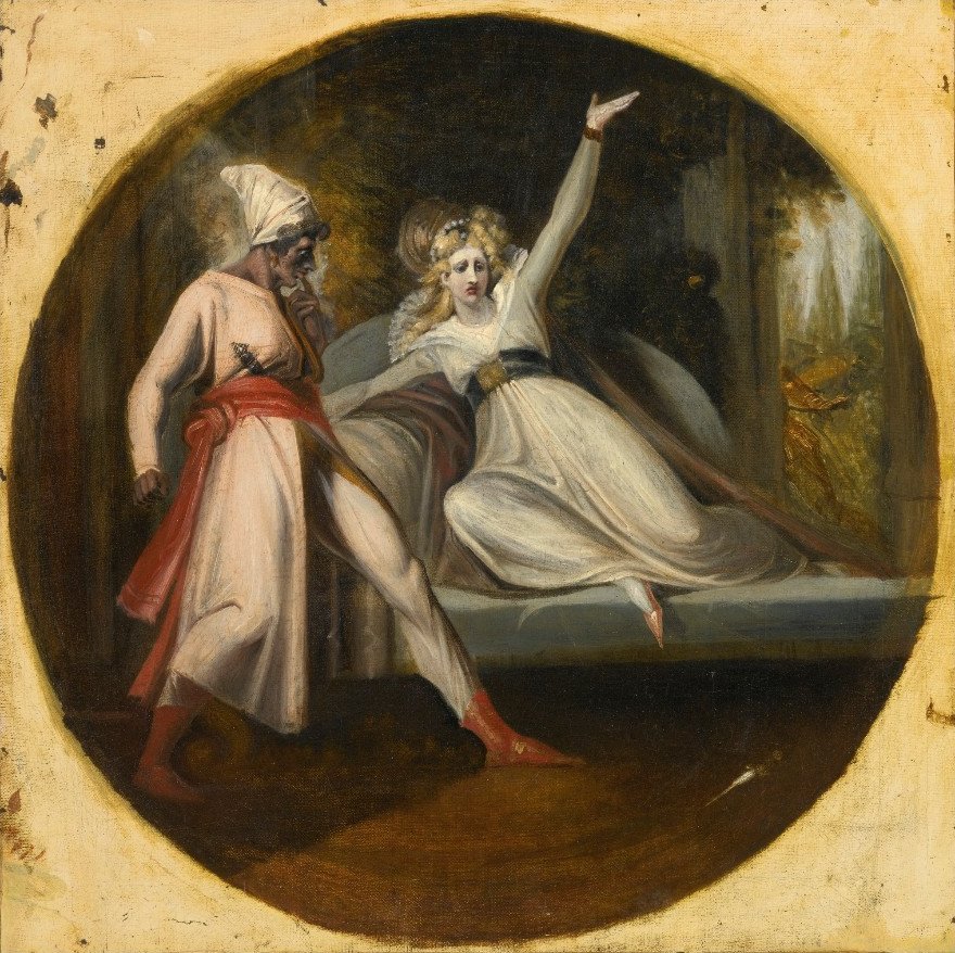 Leonore entdeckt den von Alonzo hinterlassenen Dolch von Johann Heinrich Füssli
