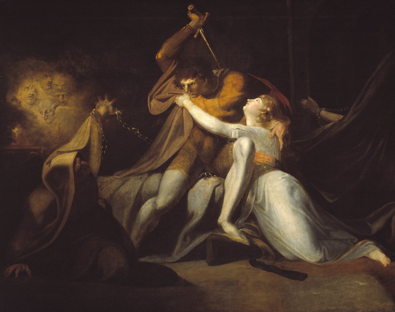 Percival befreit Belisane von der Verzauberung von Urma von Johann Heinrich Füssli