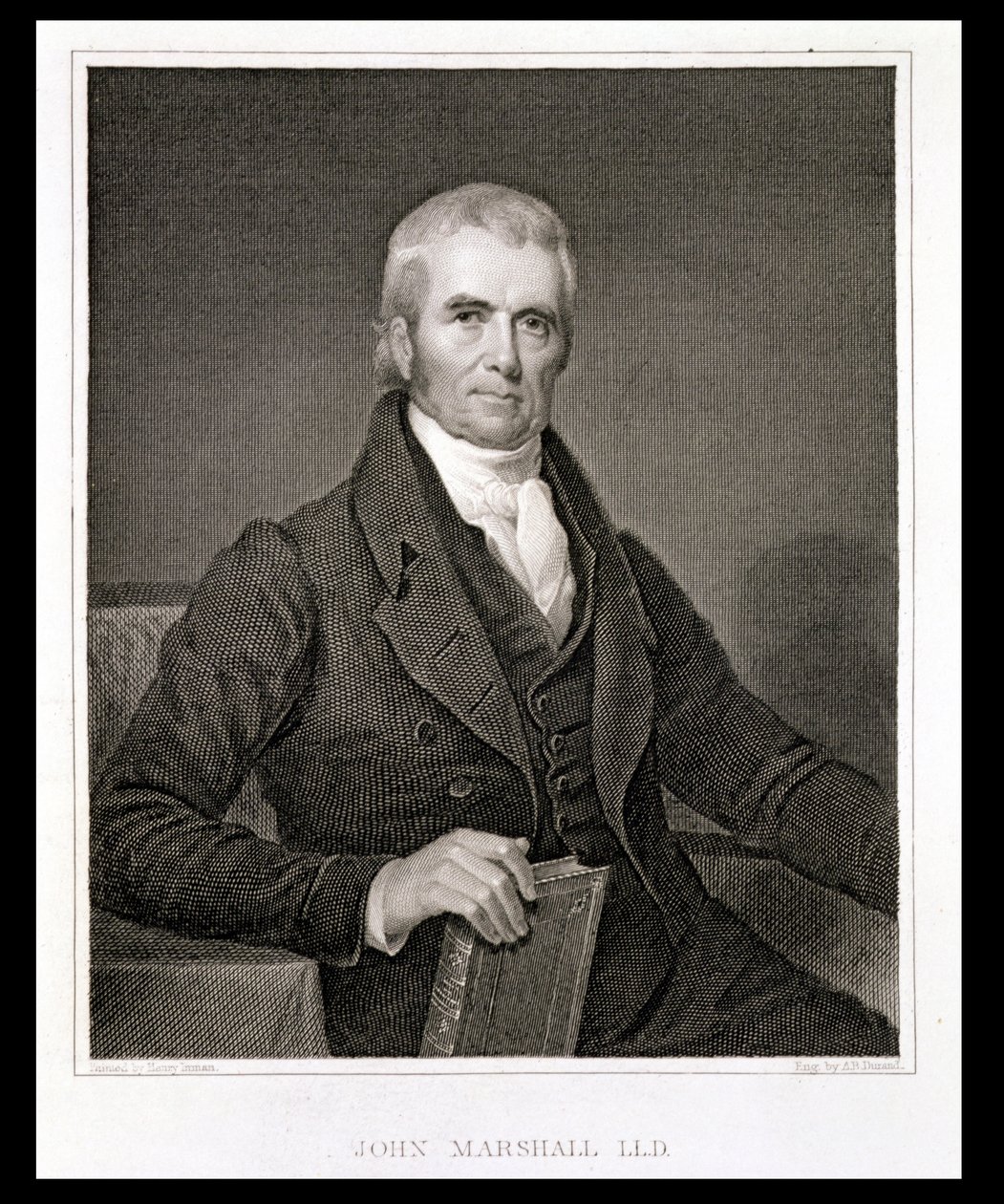 John Marshall (1755-1835), graviert von Asher Brown Durand (1796-1886) von Henry Inman