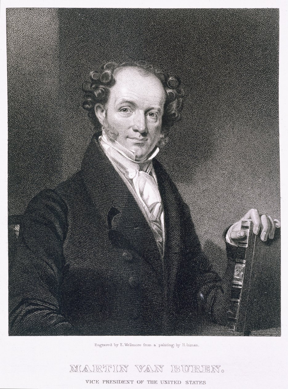 Martin Van Buren, graviert von E. Wellmore von Henry Inman