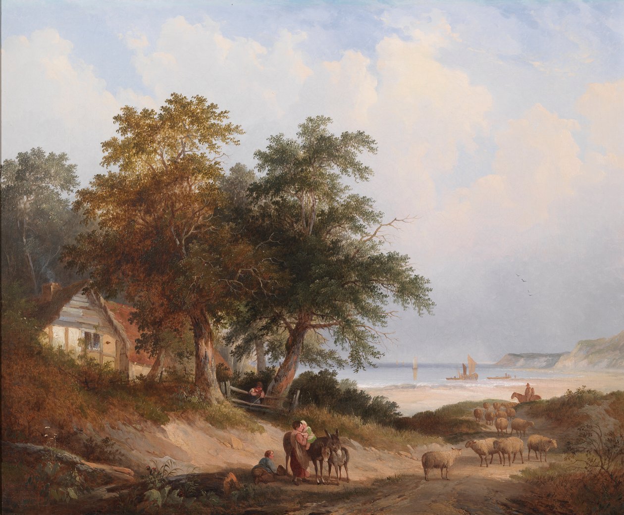 Eine Küstenlandschaft, Isle of Wight von Edwin Henry Boddington