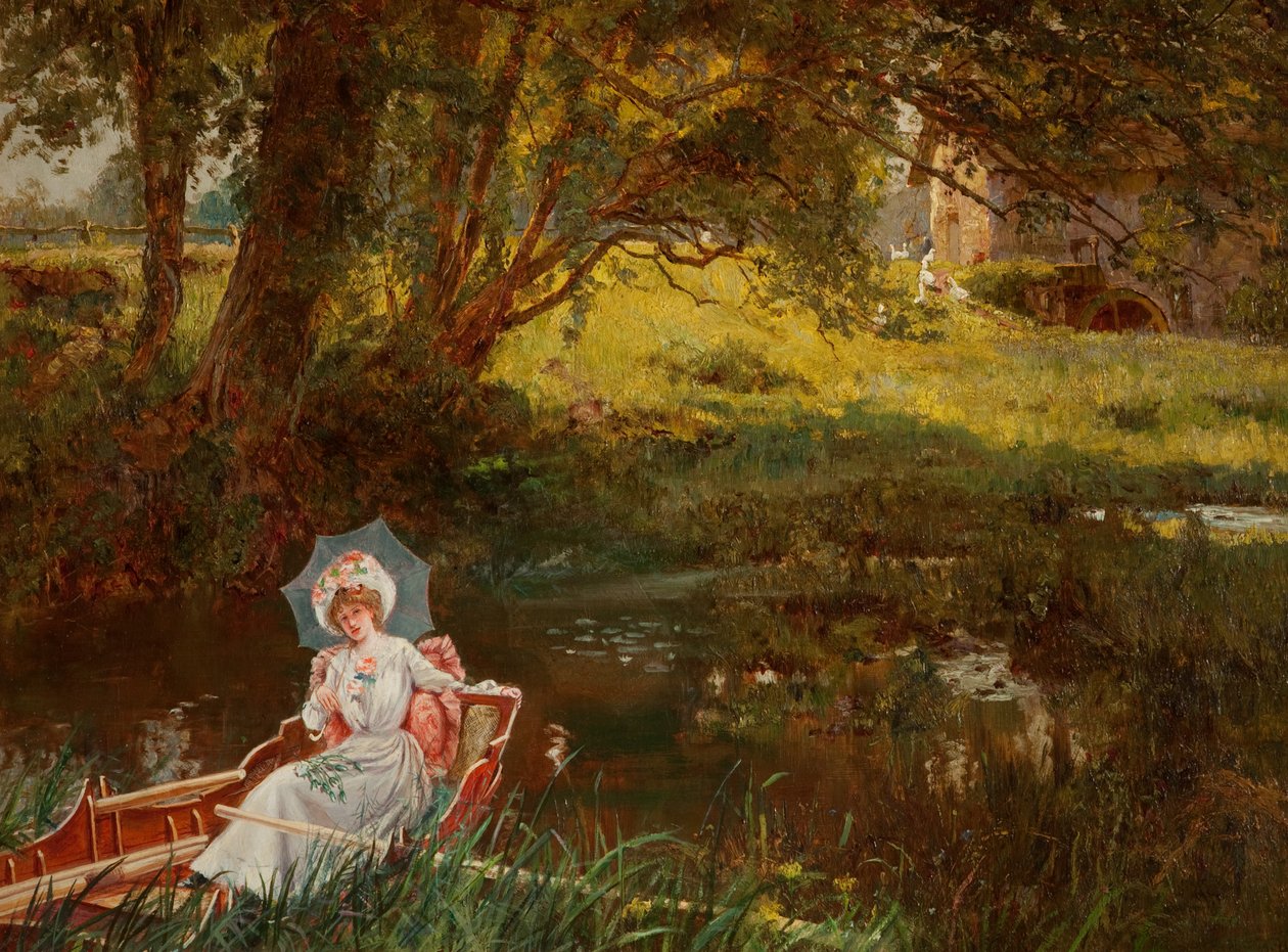 Dame in einem Punt von Henry John Yeend King