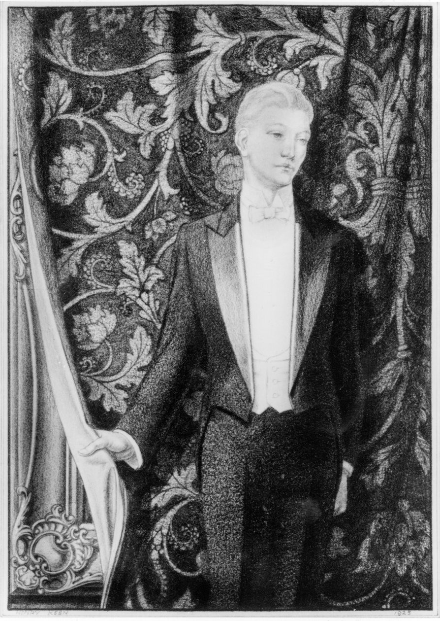 Frontispiz zu Das Bildnis des Dorian Gray von Oscar Wilde, veröffentlicht 1925 von Henry Keen