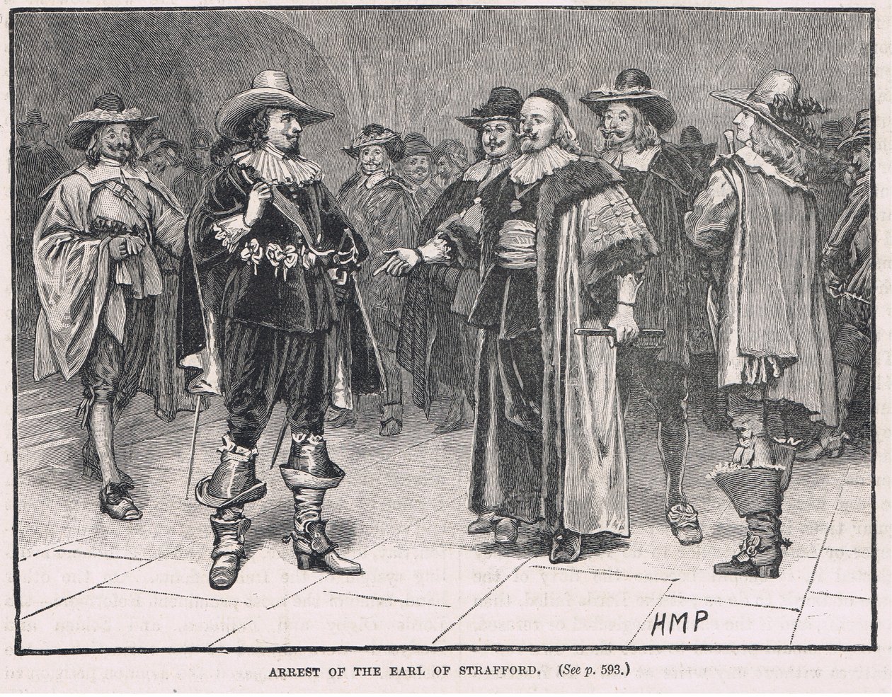 Verhaftung des Earl of Strafford 1640 von Henry Marriott Paget