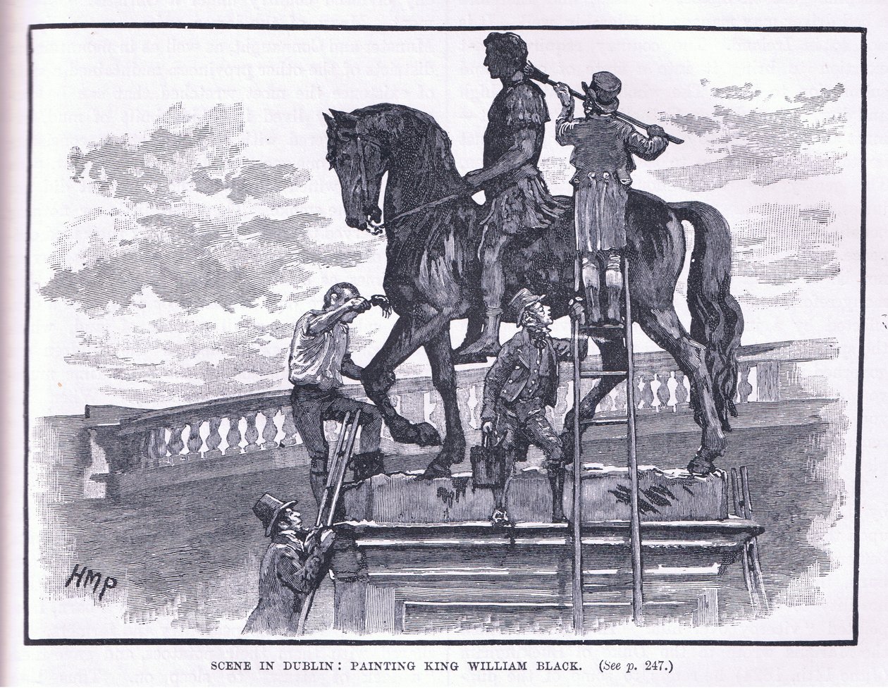 Szene in Dublin: König Wilhelm schwarz anmalen von Henry Marriott Paget