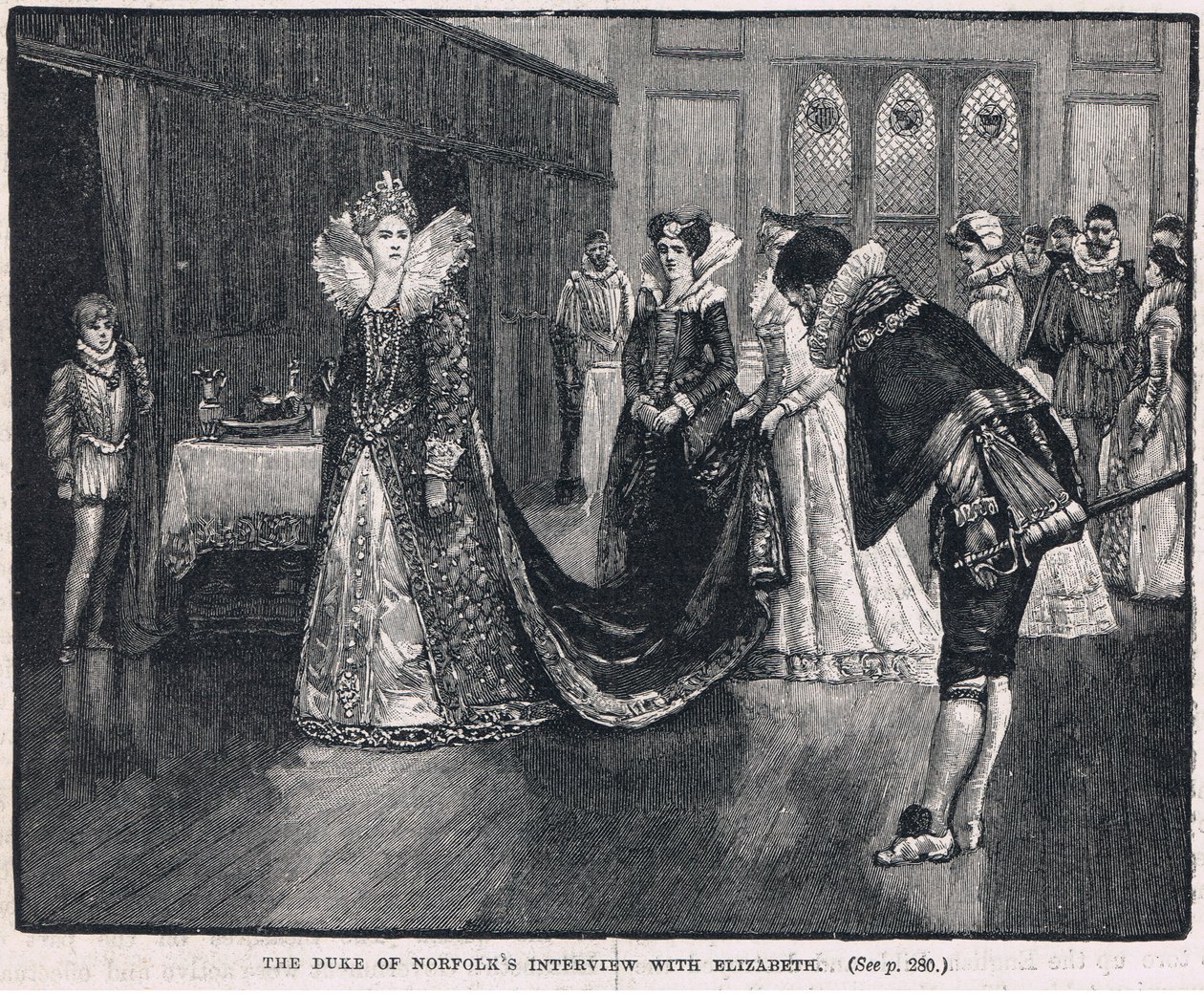 Das Interview des Herzogs von Norfolk mit Elizabeth 1569 von Henry Marriott Paget
