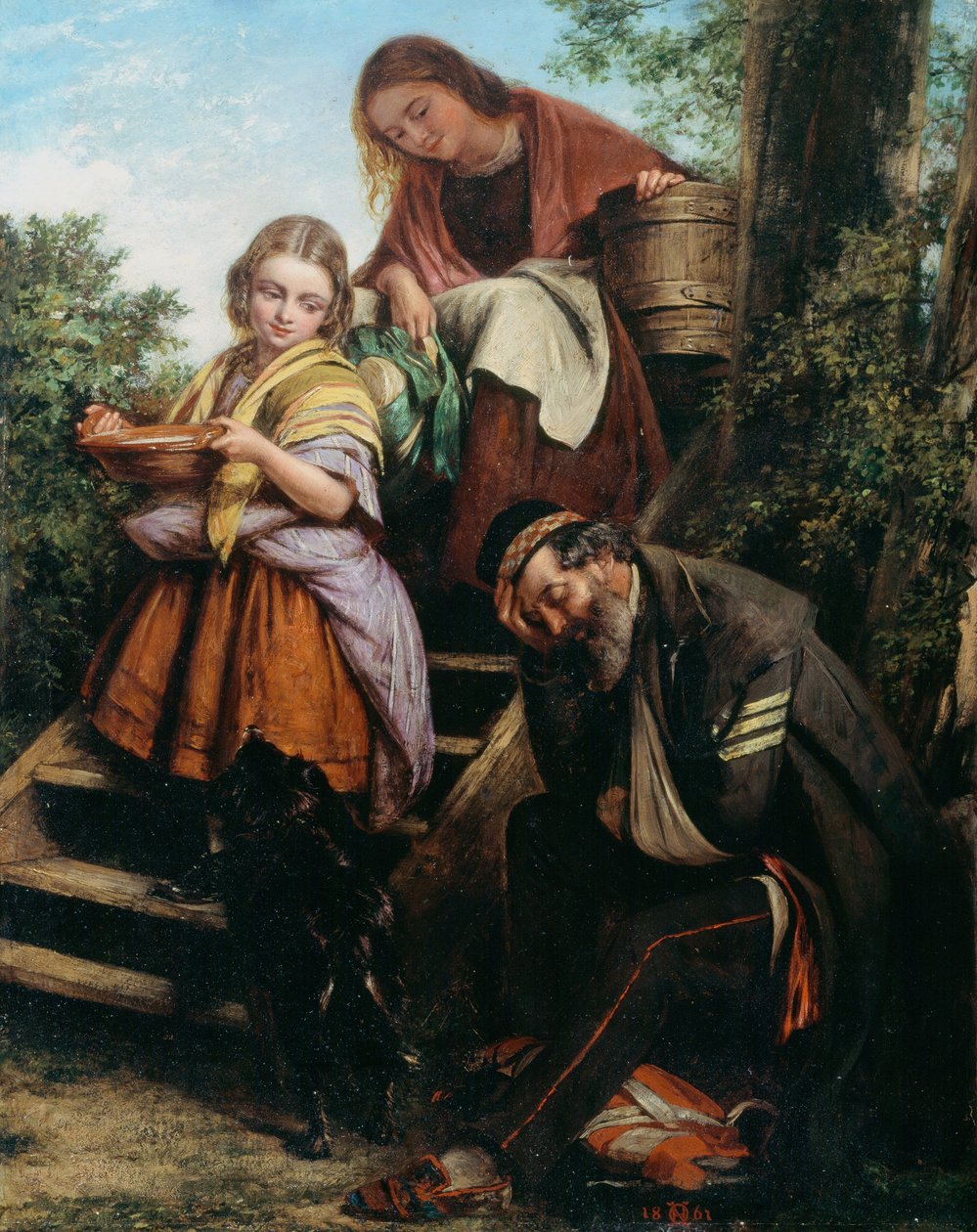 Die Rückkehr des Soldaten, ca. 1861 von Henry Nelson O