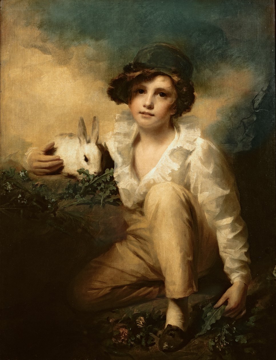 Junge und Kaninchen von Henry Raeburn