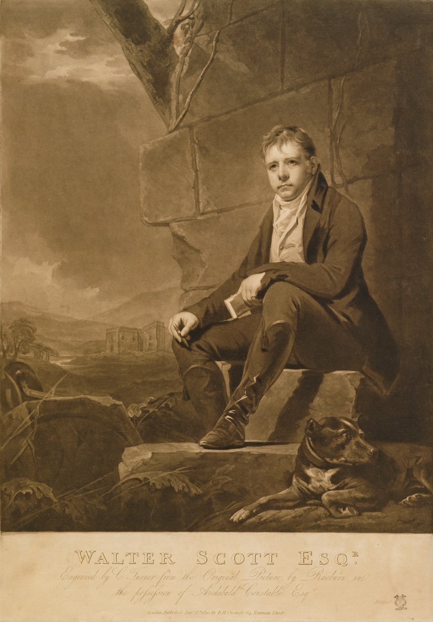 Sir Walter Scott, graviert von Charles Turner, 1810 von Henry Raeburn