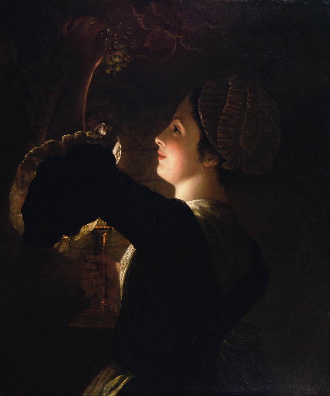 Trauben und Kerzenlicht von Henry Robert Morland